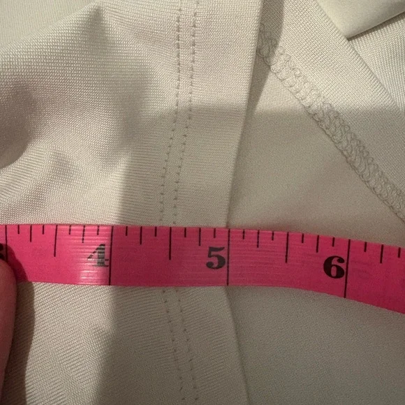 LIVI by Lane Bryant Knit Trouser Skort with 5” Inseam Shorts NWT in Birch Cream - Picture 10 of 13